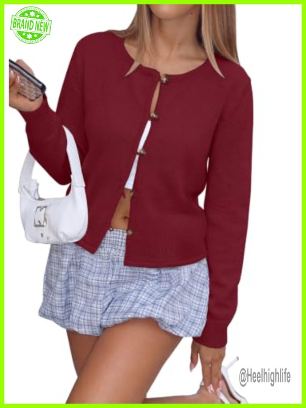 Oversized Wool Blend Button Down Cardigan Knit Sweater
